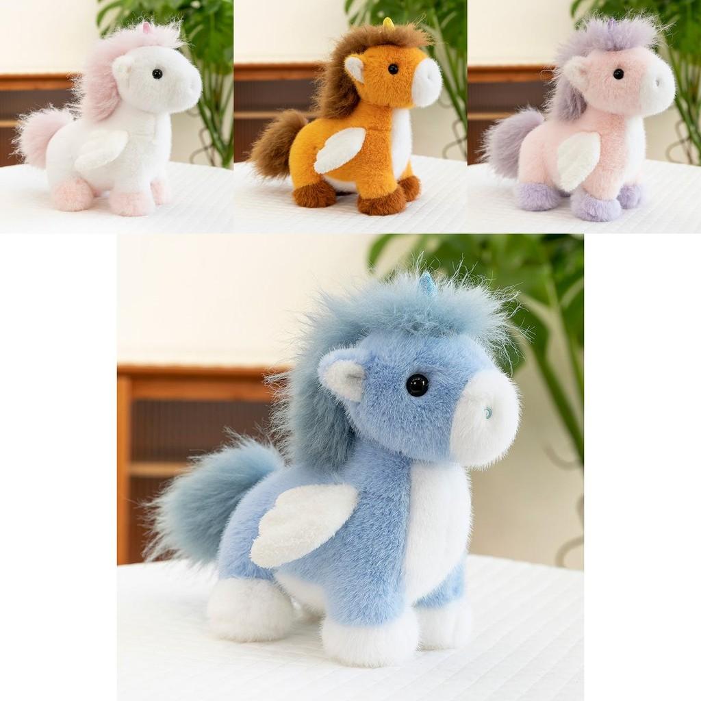 Unicorn Plush Stuffed Animal With Pp Cotton Filling And Soft Fabric For Kids Gift Special Characters Included