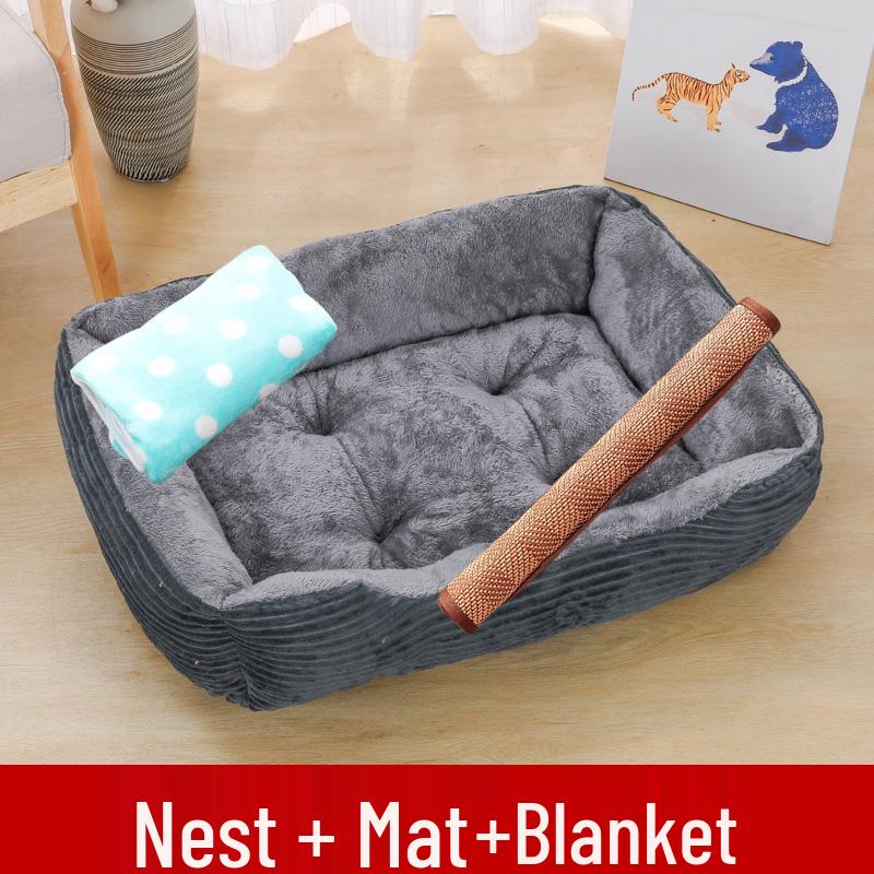 Winter Warm Pet Bed: All-Season Dog & Cat Nest Mat