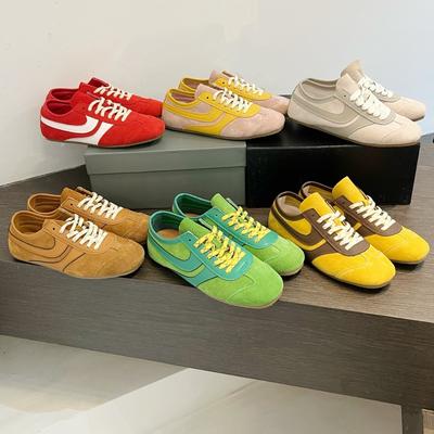 Zapatos Forrest Gump de cuero genuino 2025 nuevos versátiles transpirables suela blanda zapatos individuales para mujeres embarazadas moda celebridad de Internet entrenamiento moral casua