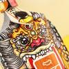 Guochao Handmade Genuine Leather Key Bag for Toyota Custom Gifts
