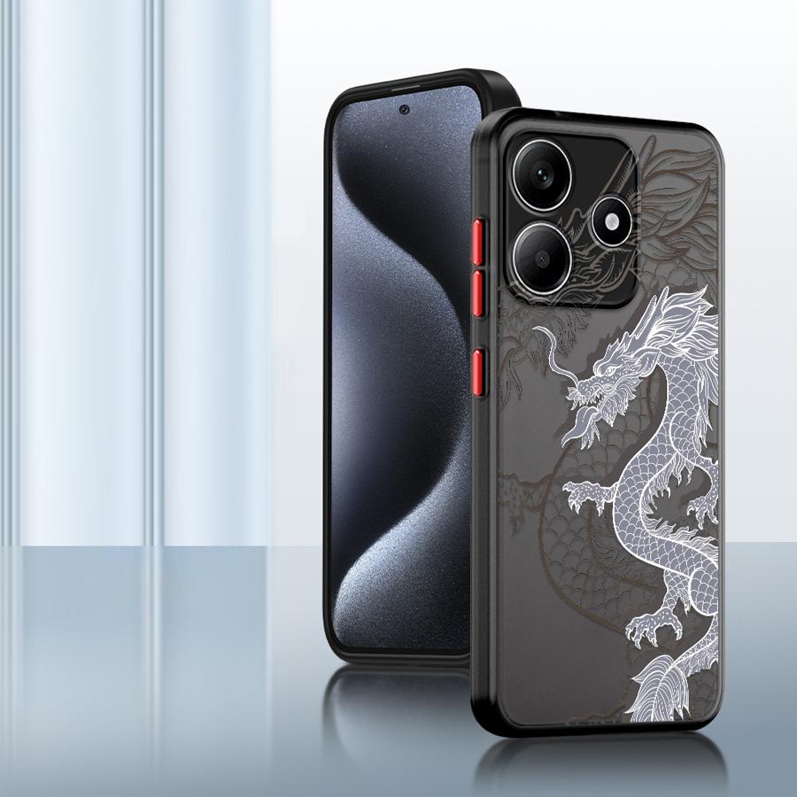 Case for Xiaomi Redmi Note 14 14C 13 Pro Plus 10 13C 12 11 9S A4 Funda Back Phone Cover East Dragon
