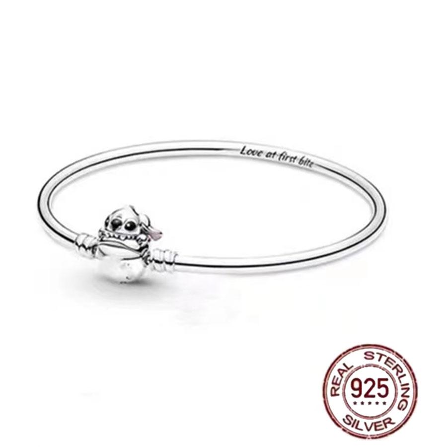 Best-selling 925 Sterling Silver Heart-shaped Crown Snake Bone Chain, Perfect for the Original DlY Bracelet! Ladies' Birthday Fa