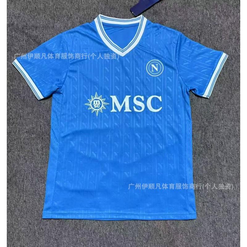Napoli ''-27 Maglia da Calcio Home Away Manica Corta 10 Maradona Portiere Maglietta per Tifosi