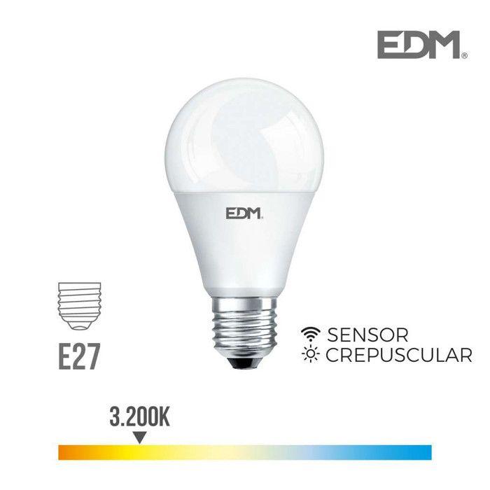Ampoule Crépuscule Standard LED E27 10W 800 Lm 3200K Lumière Chaude - EDM - 35387