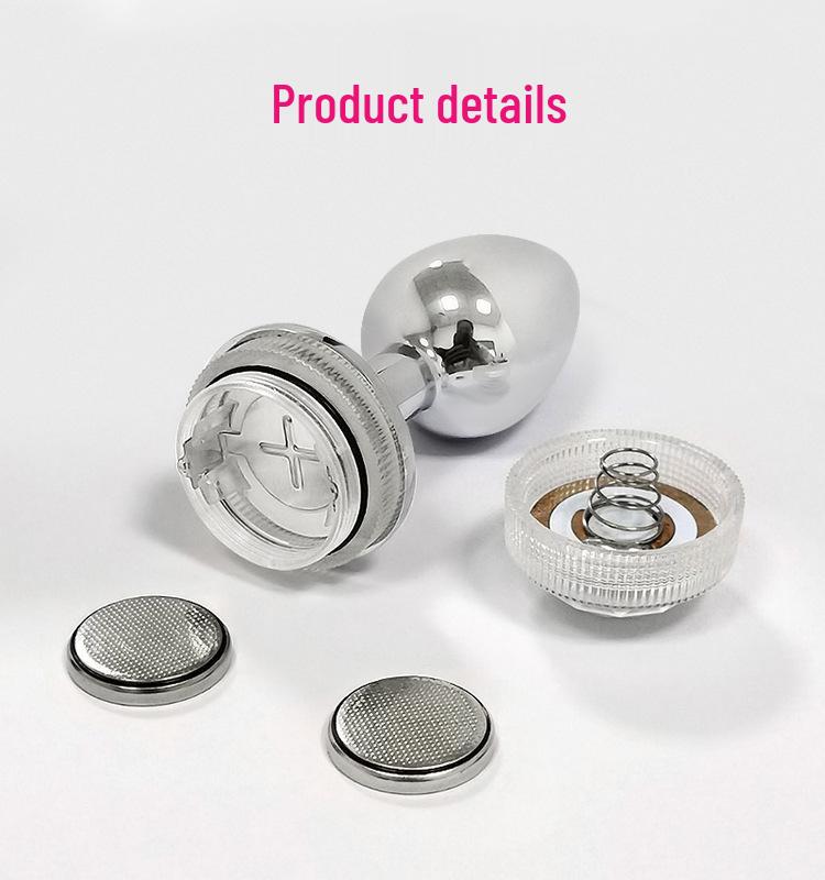Metal Butt Plug with Fairy Lights - Anal Dilator & Flirting Toy