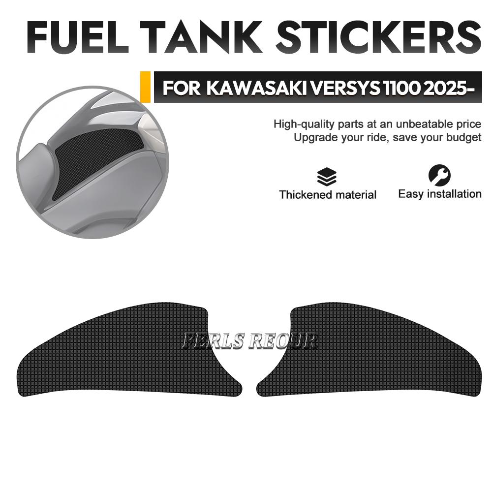 Reusable Silicone Tank Protector with High-Tack for KAWASAKI VERSYS 1000 2016-2024 Silicone protective film for fuel tank