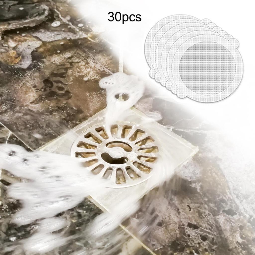 30 Pack Floor Sink Filters, Mesh Filters Sticker, Sticker