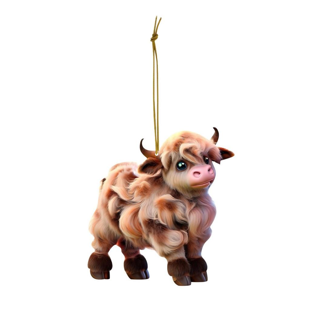 Delightful Animal Acrylic Hanging Decor Perfect For Christmas Trees And Car Styling Interior