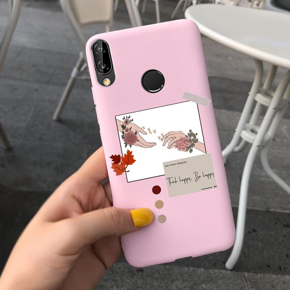 For Huawei P20 Lite Case Nova 3e ANE-LX1 ANE-LX2 Cute Cartoon Candy Color Silicone Phone Cases For Huawei P20lite Soft TPU Cover
