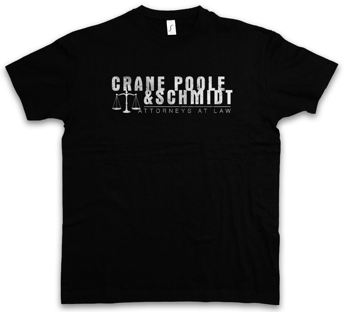 

CRANE POOLE & SCHMIDT Футболка Мужская Женская Футболки Топ Бостонские Адвокаты Юридический Знак Логотип Адвокат 2XL