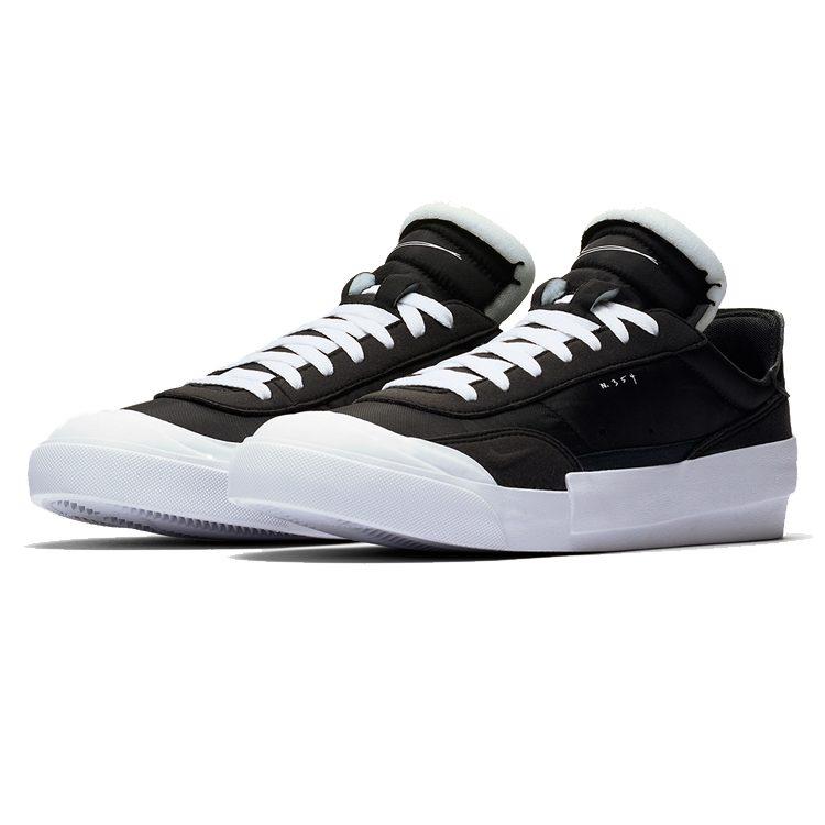 Nike Drop Type LX 'Black And White' Slip Resistant Lightweight Non Slip Lightweight Low Top Skateboard Shoes Men's AV6697-003