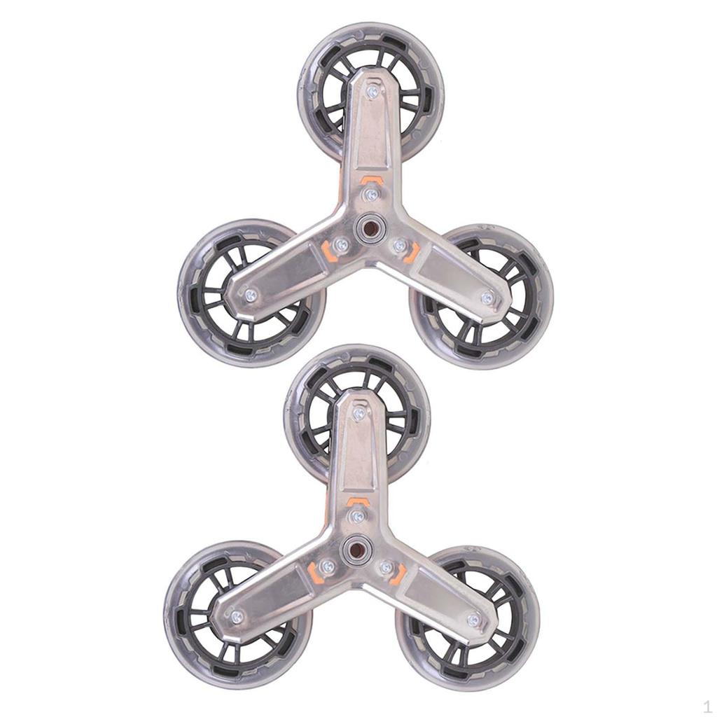 Dreieckige Gepäckwagenräder Set für schwere Lasten