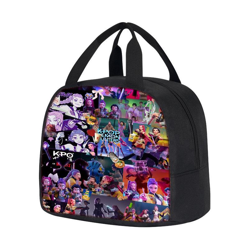 Borsa Termica Portatile Witch Hunters Kpop Demon Hunters Borsa da Picnic per Studenti Bambini