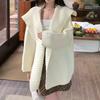 Autumn Winter Loose Knitted Women Cardigan Sweater Jacket Korean Style Casual Office Twist Long Sleeve Coats Fashion Elegant Simple Jackets Clothing