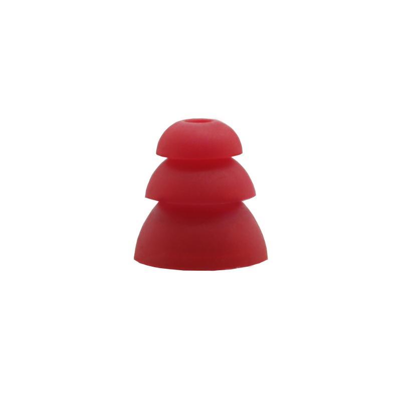 6Pcs Soft Silicone 3-Layer Earbud Tips Replacement In-Ear Earphone Covers Noise Isolating for Study Work Use