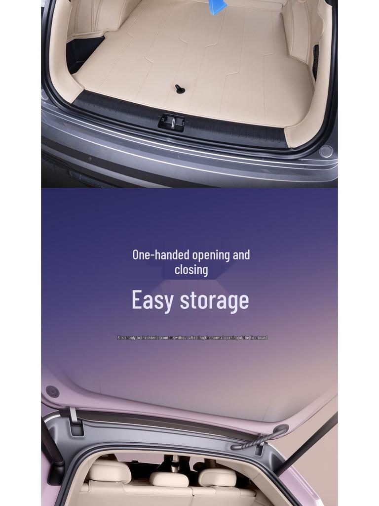 Xingyue L Trunk Mat: Full Coverage for 26 Geely Models, Original Car Color