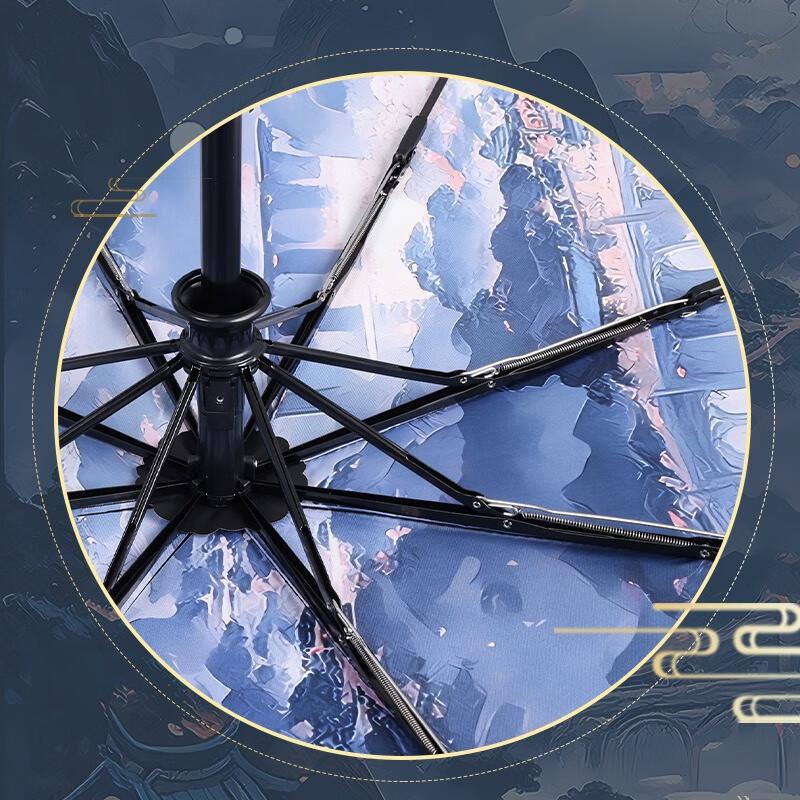 Nanqiao Ancient Style Automatic Three-Fold Sun Umbrella