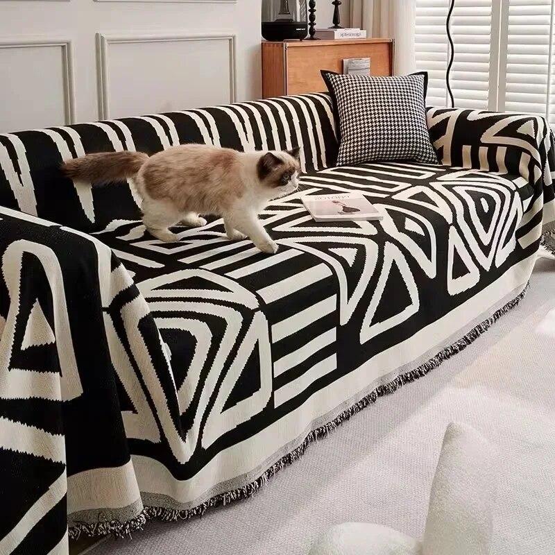 1PC Chenille Throw Blanket Four Seasons Sofa Cover Sofa Towel Dust Anti-cat Scratch Protection Covers Sofa Blanket Carpet Home