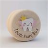 Primary Teeth Wood Baby Tooth Box Fetal Hair Umbilical Cord Preservation Tooth Fairy Box  Kids