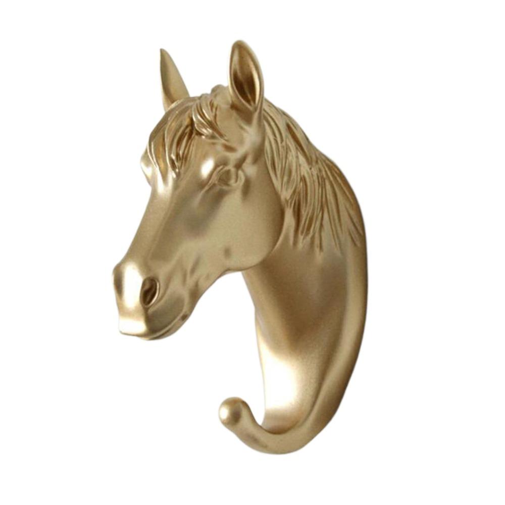 Wall Mounted Wall Hanging Decoration Resin Wall Keys Holder Animal Head Decorative Hook  Door