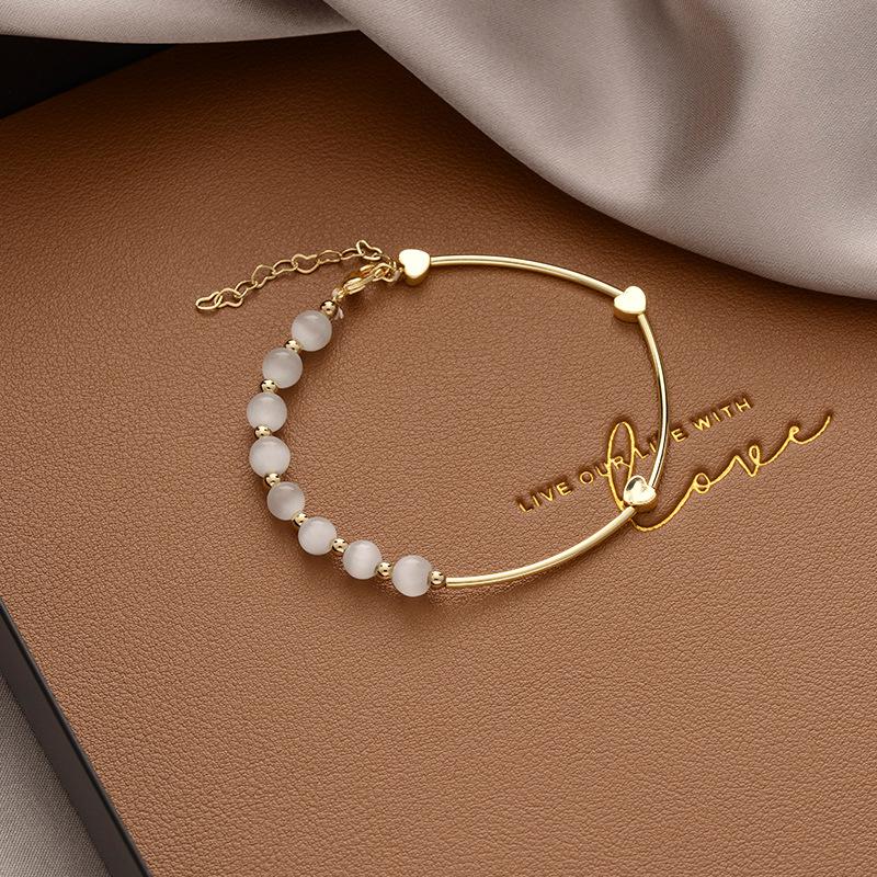 

Браслет «Любовь кошачьего глаза»: Роскошные украшения в корейском стиле для женщин, идеальный подарок для девушки или студентки, следящей за модой