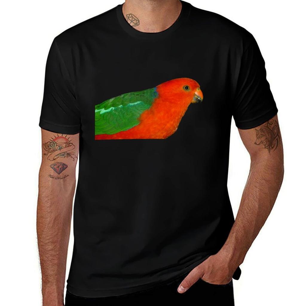 T-shirt Maschio Pappagallo Re Australiano T-shirt All-Match per le Vacanze