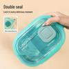 Portable Stainless Steel Bento Box: Large Capacity, Insulated, Compartmented, Solid Color, Sealed for Work.