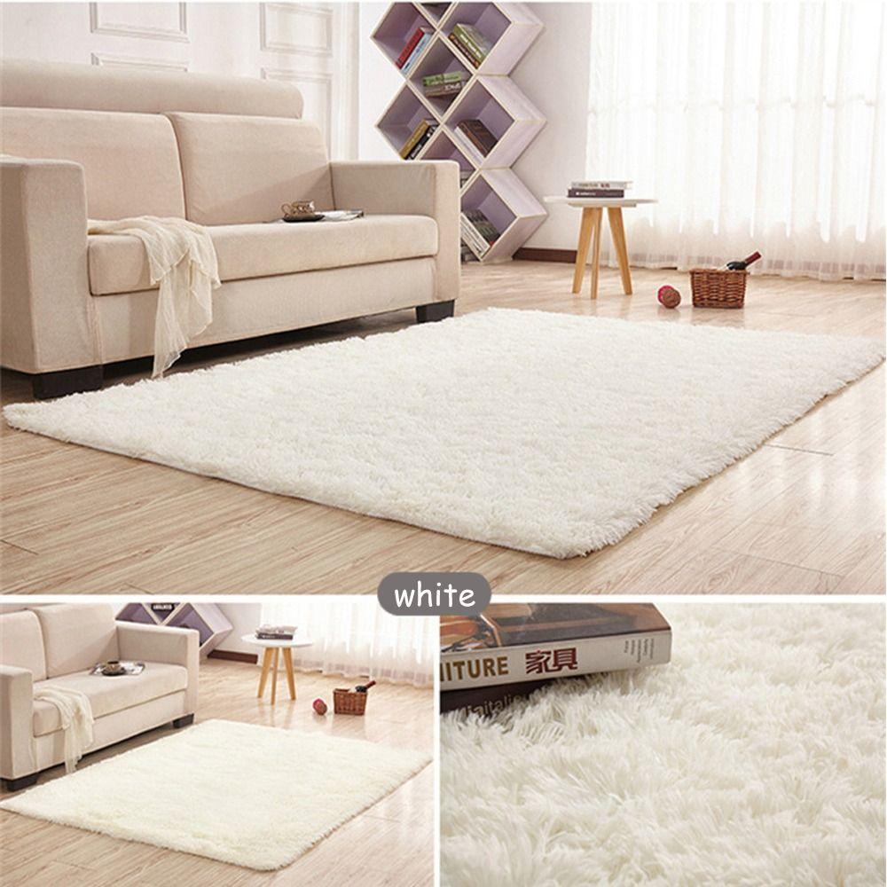 50x80cm Plush Carpet Long Hair Sofa Cushion Rugs Soft Imitation Wool Pad  Home