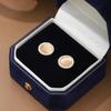 S Silver Needle Opal Diamond Pearl Stud Earrings Colored Round Earrings Earrings