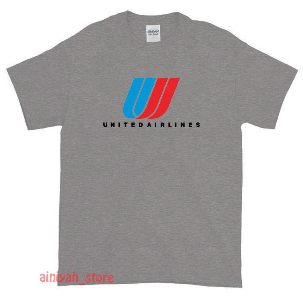New United Airlines Airways Logo Men s Funny T shirt USA Size S-XXL L