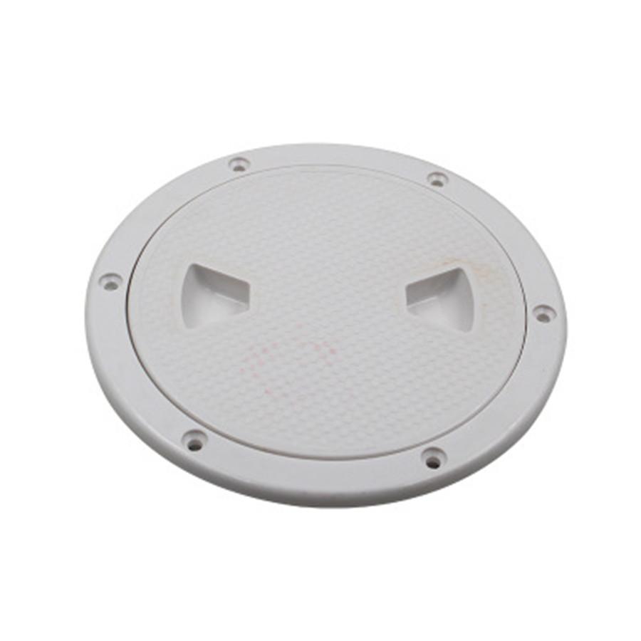 6" Runde Boot Marine Yacht Außendeckplatte Inspektionszugang Luke Abdeckung Weiß x1