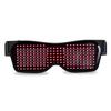 Led Party Glasses Multilingual USB Charge Led Flashing Luminous Eyewear Christmas Concert Birthday Party Holiday Glow Sunglasses