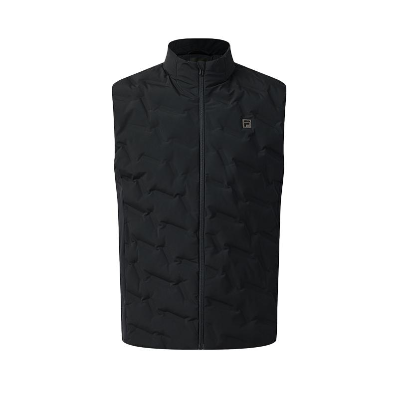 Fila Фитнес Повседневный Классический Универсальный Легкий Теплый Воротник-стойка Стеганый Пуховый Жилет Мужские жилеты A11M541906FBK XXL
