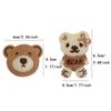 For Clothes Cute Cartoon Bear Animal Clothes Decoration Badge Embroidery Stickers Appliques Patch