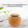 Mini Woodgrain Ultrasonic Humidifier USB Essential Oil Diffuser Portable Desktop Aromatherapy Air Humidifier for Home Office Use