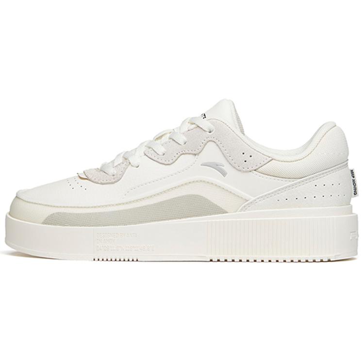 

Anta Life Collection Abrasion Resistant Breathable Low top Skateboard Shoes Women s White Gray 922148031-1 36