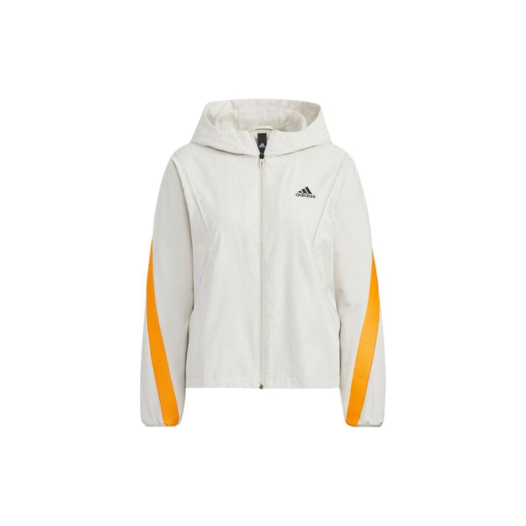 adidas Jackets Women's White Hooded Moderate Other HF2467