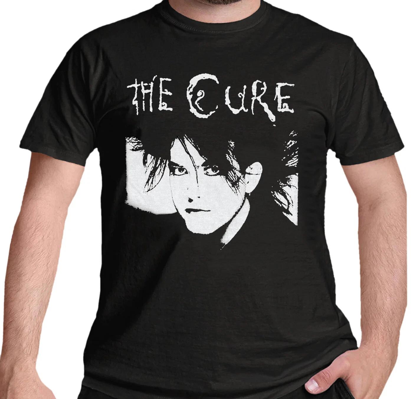 Official The Cure T Shirt Robert Black Classic Goth Rock Logo New S M L XL XXL XL