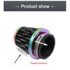ZSDTRP Colorful Air Filter 35/38/42/45/50/55/58mm Motorcycle Air Filter Intake Pipe for 50cc 110cc 125cc 250cc ATV Dirt Bike
