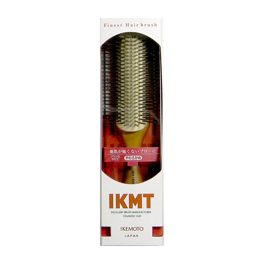 Ikemoto Brush Hair Blow Styling Soft Bristles Made in Japan Brush/IKMT Brush, (S), IKH1620,