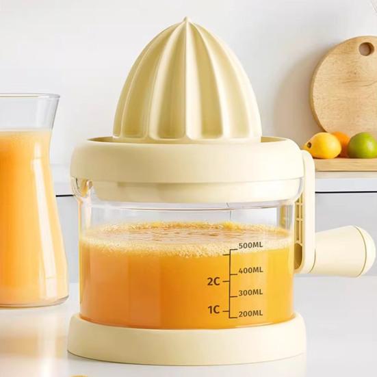 Lemon Squeezer Manual Orange Press Squeezer with Built-in Measuring Cup Multifunctional Citrus Fruit Hand Juicer for Lemons Limes