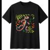 Tokay Gecko in Nature Mens T-Shirt Reptile Black 100% Cotton Animal Graphic Tee