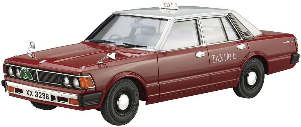 Aoshima Bunka Kyozai Scale Model Car Series SP01 Datsun 220C 1979 Hong Kong Model Car Plastic Model 1/24