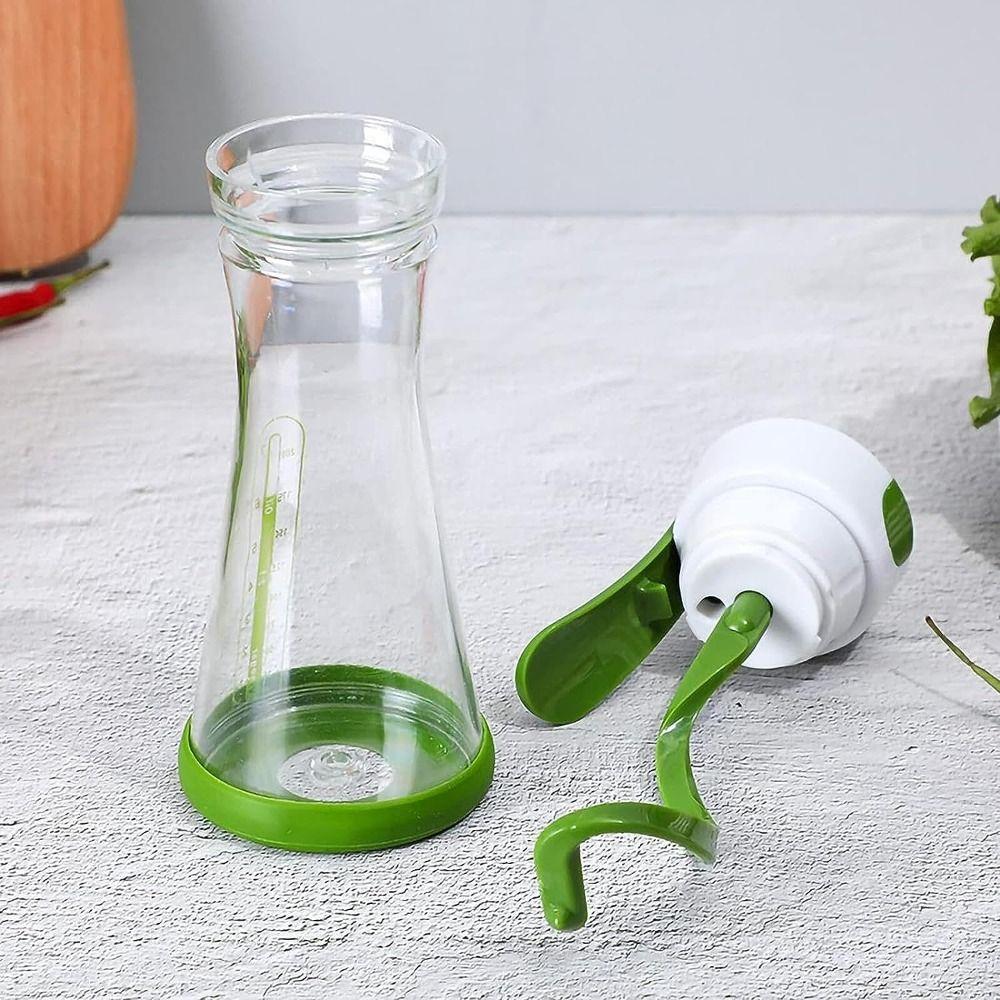 Saftbehälter Shaker Mixer Salatdressing-Mischflasche mit Skala Auslaufsicher Salatdressing-Shaker Manueller Mischbecher Küche