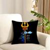 Lord Shiva Hindu God Buddha Cushion Cover Reversible Plush Pillow Cover Soft Fluffy Home Decor for Sofa Bedroom