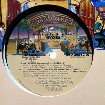 12inch Record VARIOUS - Music From The Motion Picture "Foxe NBD20212DJ Casablanca 1980 US Dance & Electronica Used