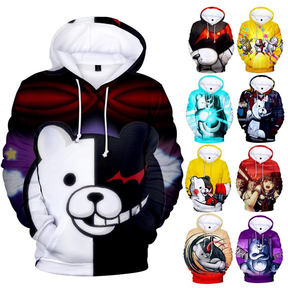 Danganronpa Monokuma Hoodie Extravagantly Soft Unisex Pullover For Anime Fans