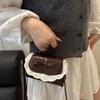 Süße Schleife Spitze Damen PU Umhängetaschen Leichte Tragbare Damen Handtaschen Lippenstift Tasche Lässige Mädchen Crossbody Tasche Clutch KTB