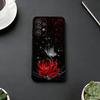 Red Spider L-lily Phone Case For Samsung S25,S24,S21,S22,S23,S30,Ultra,S20,Plus,Fe,Lite,Note,10,Black Cover
