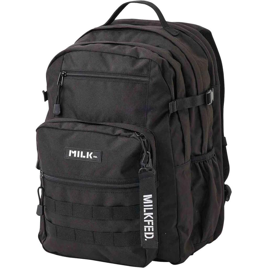 Milkfed Active Double Pocket Molle One Size Backpack, Women's, Black,